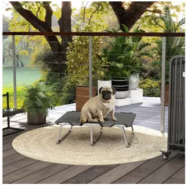 PawHut Erhöhtes Hundebett 71 x 58 cm grau