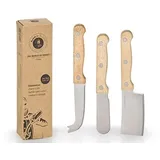 Buddy's Käsemesser 7,5 cm 3-tlg. Silber/Braun