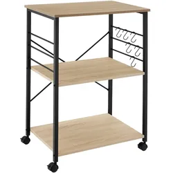 TECTAKE Servierwagen Rugby 65,5x45,5x88,5cm
