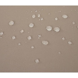 Mendler Carrara Sonnenliege 197 x 71 x 108 cm braun/beige inkl. Rollen