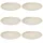 HIT Trading Speiseteller Ø 27 cm Beige/Weiß 6er Set