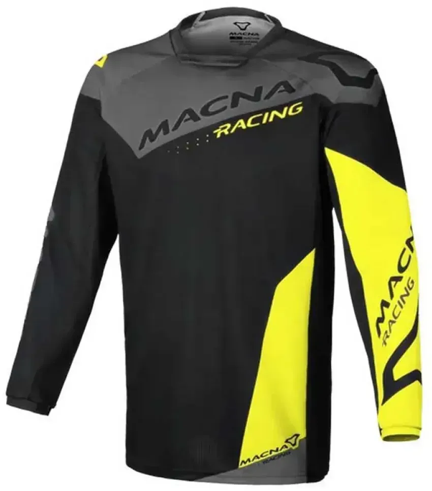 Macna Backyard-1 Langarm-trikot - Black / Yellow - L