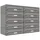 AL Briefkastensysteme Premium Briefkasten Aluminiumgrau RAL 9007