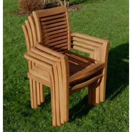 ALEOS. ALPEN Gartensessel 64 x 64 x 95 cm braun 8 St.