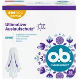 o.b. Tampons ExtraProtect Normal Größe normal für mittlere/stärkere Periode, 56 St.