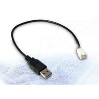 Inter-Tech 88885450 USB Kabel 0,3 m USB A Schwarz