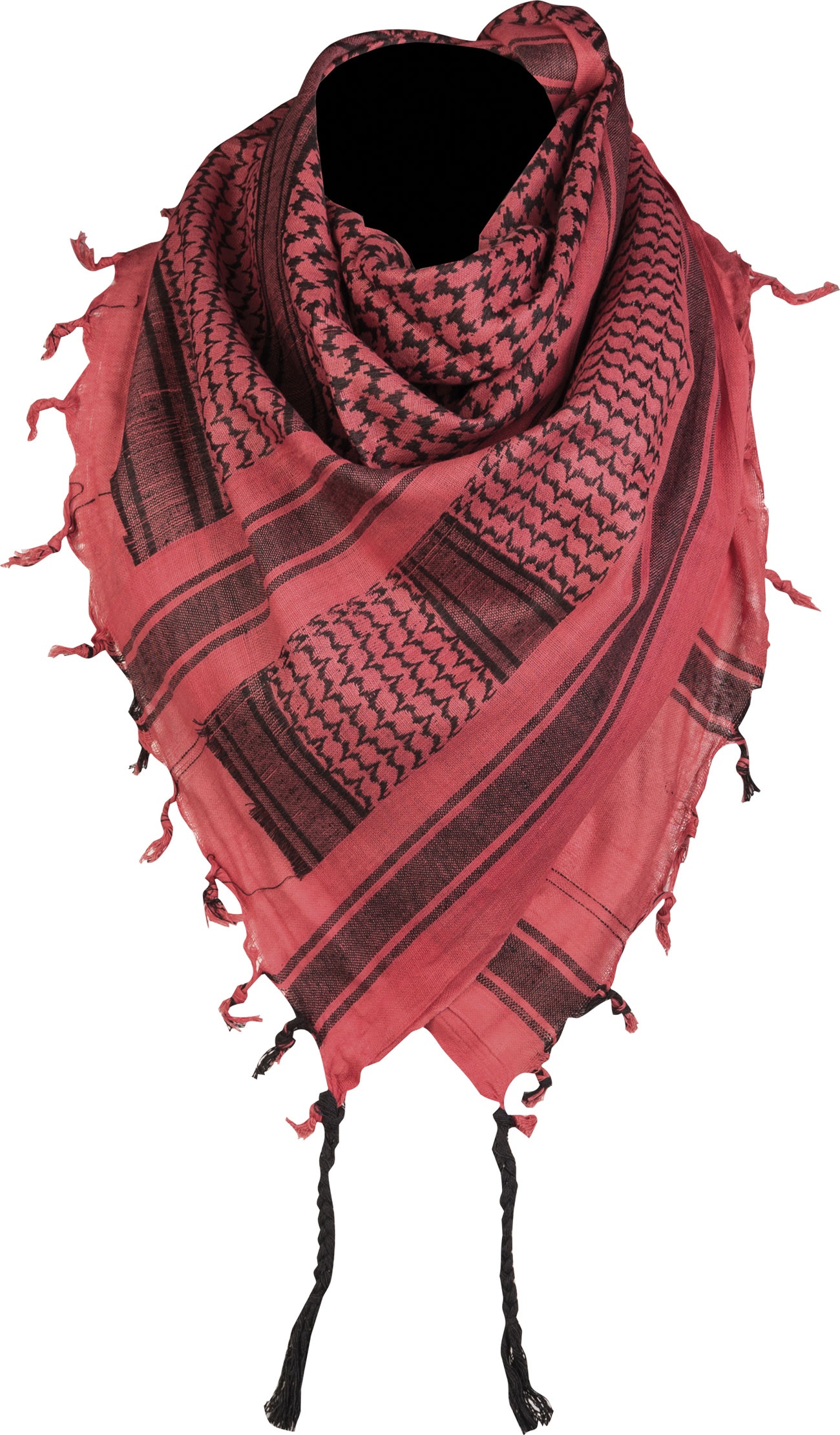 Mil-Tec Shemagh, foulard - Rouge/Noir