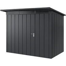 hörmann stauraumsysteme Juno Gerätehaus 2,62 x 1,66 m Anthrazitgrau