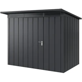 hörmann stauraumsysteme Juno Gerätehaus 2,62 x 1,66 m Anthrazitgrau