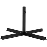Outsunny Schirmständer Metall Schwarz