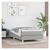 vidaXL Boxspringbettgestell 80 x 200 cm Hellgrau