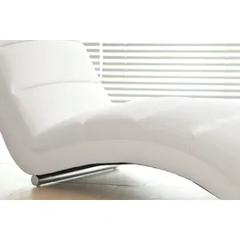 SalesFever Relaxliege PASEH Kunstleder 60 x 81 x 171 cm Weiß mit Liegeposition