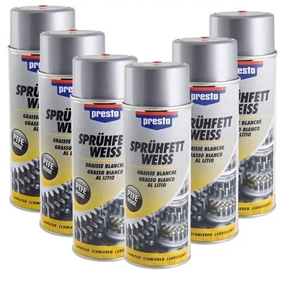 Presto 6x 400ml Sprühfett weiß [Hersteller-Nr. 306352]