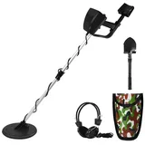 FIVMEN Metalldetektor Metalldetektor für Kinder Kinderdetektor Einstellbare Länge 78-107cm schwarz