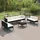vidaXL Garten-Lounge-Set 9-tlg. schwarz