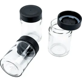 silwy silwy® Feinkost-Magnetgläser 3er-Set (BLACK & CLASSY 192ml)