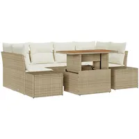 vidaXL 7-teiliges Garten-Esszimmer Set