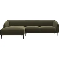 FLEXLUX Ecksofa Belle Designsofa, L-Form, B/T 288/149 cm, Skandinavisches Design, In hochwertiger Verarbeitung grün