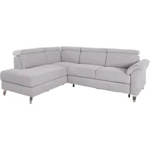 sit&more Ecksofa SIT & MORE "Arngast L-Form", silber, B:245cm H:84cm T:194cm, Sofas, Ecksofa, inklusive Kopfteilverstellung und Federkern
