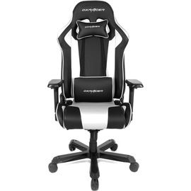 DXRacer Gaming Stuhl K-Serie, OH-KA99-NW Kunstleder weiß, Gestell schwarz