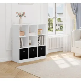 Woltu Bücherregal 80 x 86,5 x 30 cm Weiß