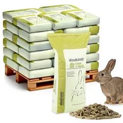 Palette deukanin fit Kräuter & Petersilie Kaninchenfutter, Meerschweinchenfutter, 30 x 25kg