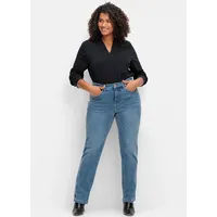Sheego Bequeme Jeans SHEEGO, Damen, Gr. 24, Kurzgrößen, blau