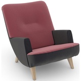 Max Winzer Max Winzer® Loungesessel build-a-chair Borano, im Retrolook, zum Selbstgestalten