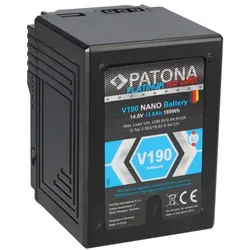 Patona Platinum V190 NANO V-Mount Akku D-Tap