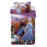 Disney Kinderbettwäsche Disney Eiskönigin Mountains Kinderbettbezug 100×135 cm lila