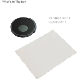 SmallRig Filter schwarz/transparent für DJI Osmo Action 6