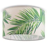 Paco Home Deckenlampe Schlafzimmerlampe Lampenschirm Deko Wohnzimmer Deckenleuchte Palme Grün (ø38cm), Deckenleuchte - Weiß - Paco Home