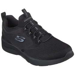 Slip-On Sneaker SKECHERS "DYNAMIGHT 2.0", Damen, Gr. 36, schwarz, Textil, sportlich, Schuhe, mit zwei praktischen Anziehlaschen