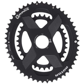 ROTOR BIKE COMPONENTS ROTOR Q Rings DM Oval Chainring 52/36 T Black