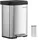 Songmics Mülleimer 50 l Silber