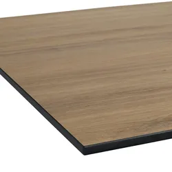 BIG Möbel GmbH Tischplatte Outdoor | HPL Compact | Eiche Natur | 70x70 cm | Made in Germany