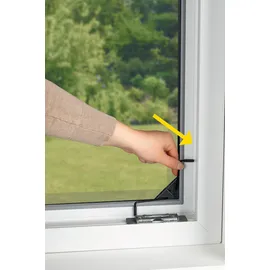EasyMaxx Insect Protect Teleskop-Insektenschutzgitter mit Netz - anthrazit