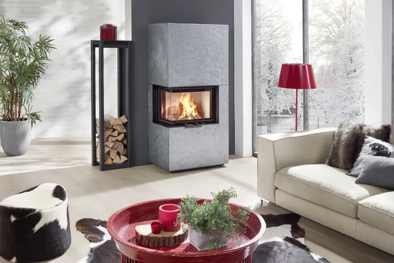 Olsberg Kaminofen OSORNO L 7,8 kW Ofen Kamin Holzofen Bausatz