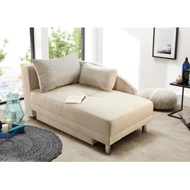 Jockenhöfer Chaiselongue mit Bettfunktion, und Bettkasten (149x80x90cm)