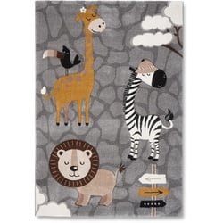 Kinderteppich Zoo 2 in Grau ca. 160x230cm