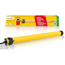 Schellenberg Rohrmotor Mini für 40 mm Stahlrohrwellen, SW 40, ideal für Kunststoff Rolladen bis 2 m2 Fläche, Rolladenantrieb
