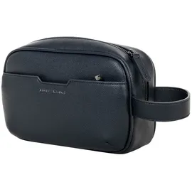Armani Exchange Kulturbeutel in Blau - ALEX BEAUTY Waschtasche, Lederimitat, 15x22x7cm (HxBxT) One Size