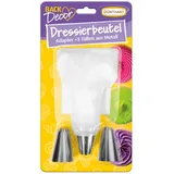 Günthart BackDecor Dressierbeutel | Spritzbeutel mit Tüllen für Cremes, Sahne zum Dekorieren