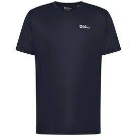 Jack Wolfskin Tech Kurzarm-t-shirt - Midnight Sky - L