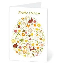 LUMA Grußkarten Ostern Ei DIN B6