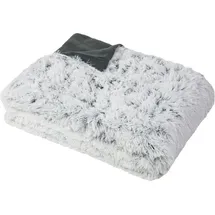 ZOLLNER Kuscheldecke 220 x 240 cm Grau