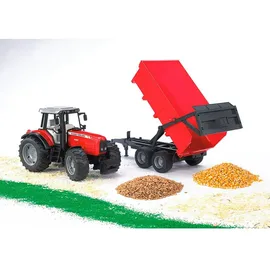 Bruder 02045 - Massey Ferguson 7480 mit Wannenkippanhänger 1:16