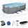 BESTWAY Power Steel Frame Pool oval Set 549 x 274 x 122 cm inkl. Filterpumpe