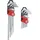 BGS Winkelschlüssel-Satz lang T-Profil (für Torx) T10 - T50 / Innensechskant 1,5 - 10 mm 18-tlg.