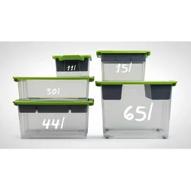 Rotho Aufbewahrungsbox Evo Safe Keeping 59,0 x 39,5 x 41,2 cm 1-tlg. grau